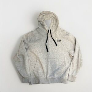 LF Heather Gray Pullover Hoodie with Black Drawstrings